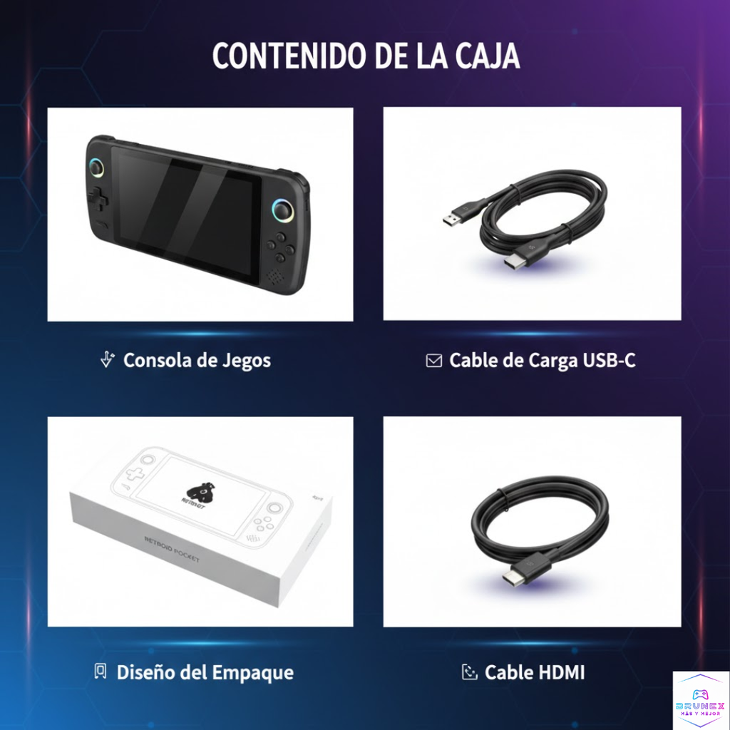 Consola Portátil Retro M27 – 7” HD | LINUX/Emelec | 64GB / 128GB